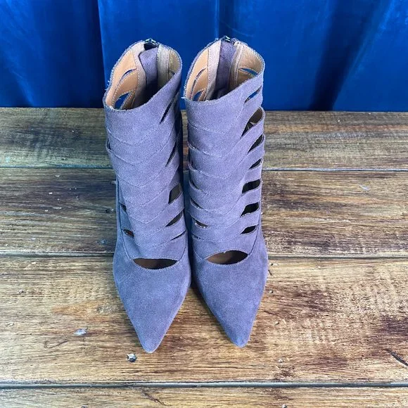 Steve Madden Cardii Suede Bootie Heels - Picture 6 of 11